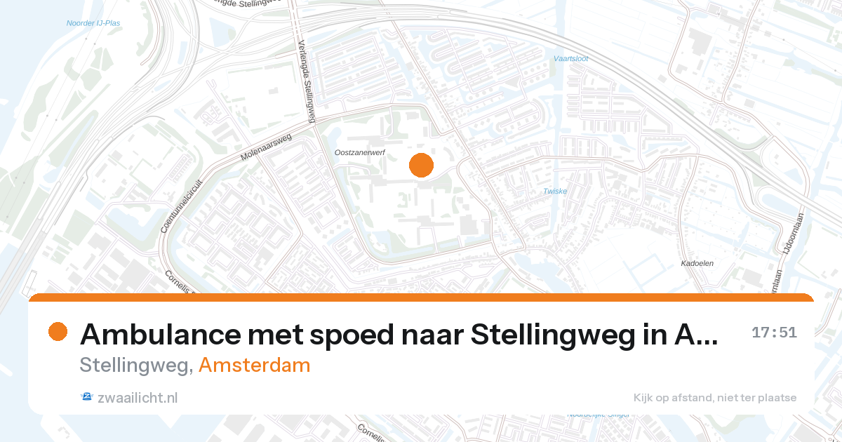 Ambulance met spoed naar Stellingweg in Amsterdam — 27 aug 2026