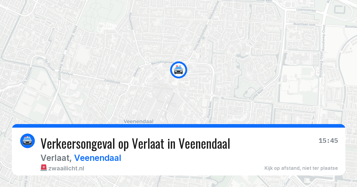 Verkeersongeval op Verlaat in Veenendaal — 9 jul 2026
