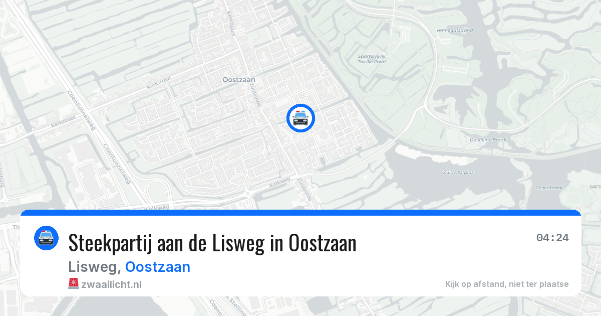 Steekpartij aan de Lisweg in Oostzaan — 5 jun 2026