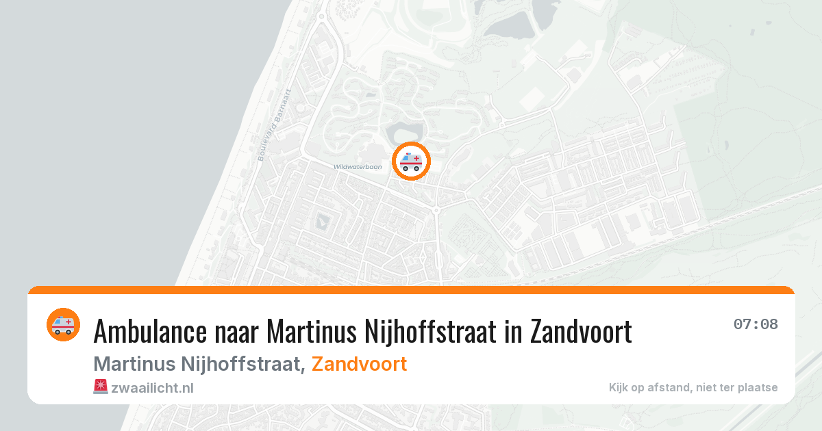 Ambulance naar Martinus Nijhoffstraat in Zandvoort — 1 apr 2026