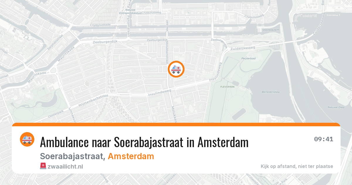 Ambulance naar Soerabajastraat in Amsterdam — 4 mrt 2026