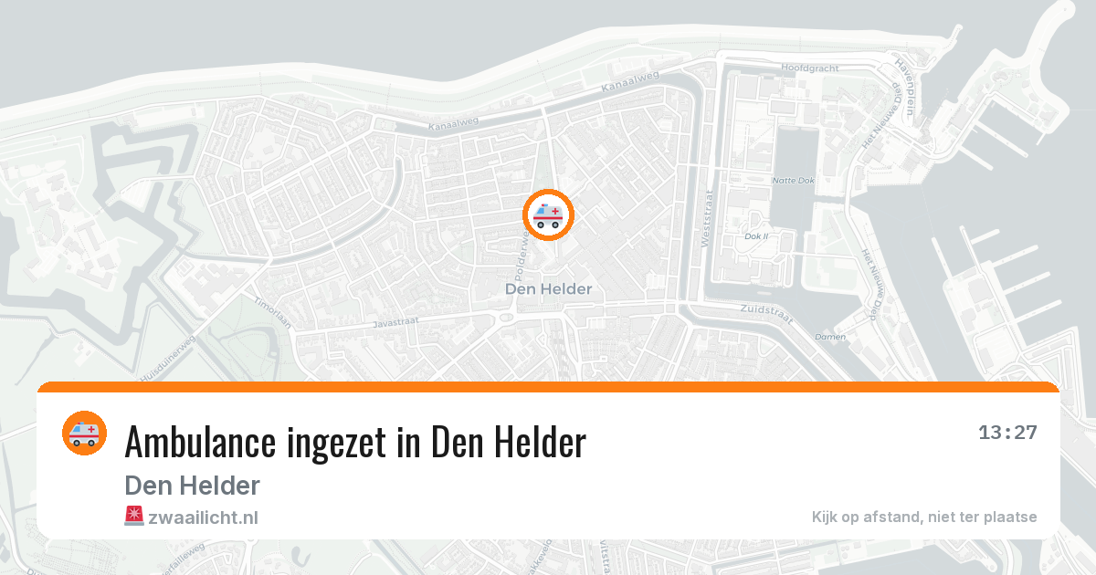 Ambulance ingezet in Den Helder — 2 mrt 2026