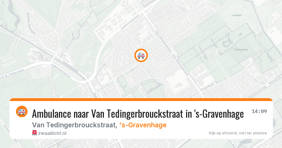 Ambulance naar Van Tedingerbrouckstraat in 's-Gravenhage — 5 apr 2026