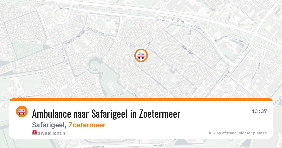 Ambulance naar Safarigeel in Zoetermeer — 22 mrt 2026