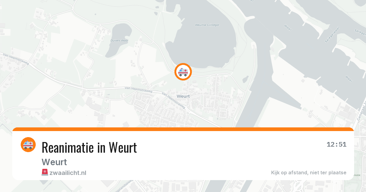 Reanimatie in Weurt — 1 aug 2026