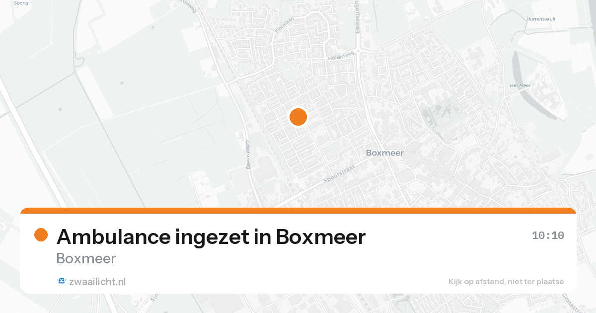 Ambulance ingezet in Boxmeer — 18 aug 2026