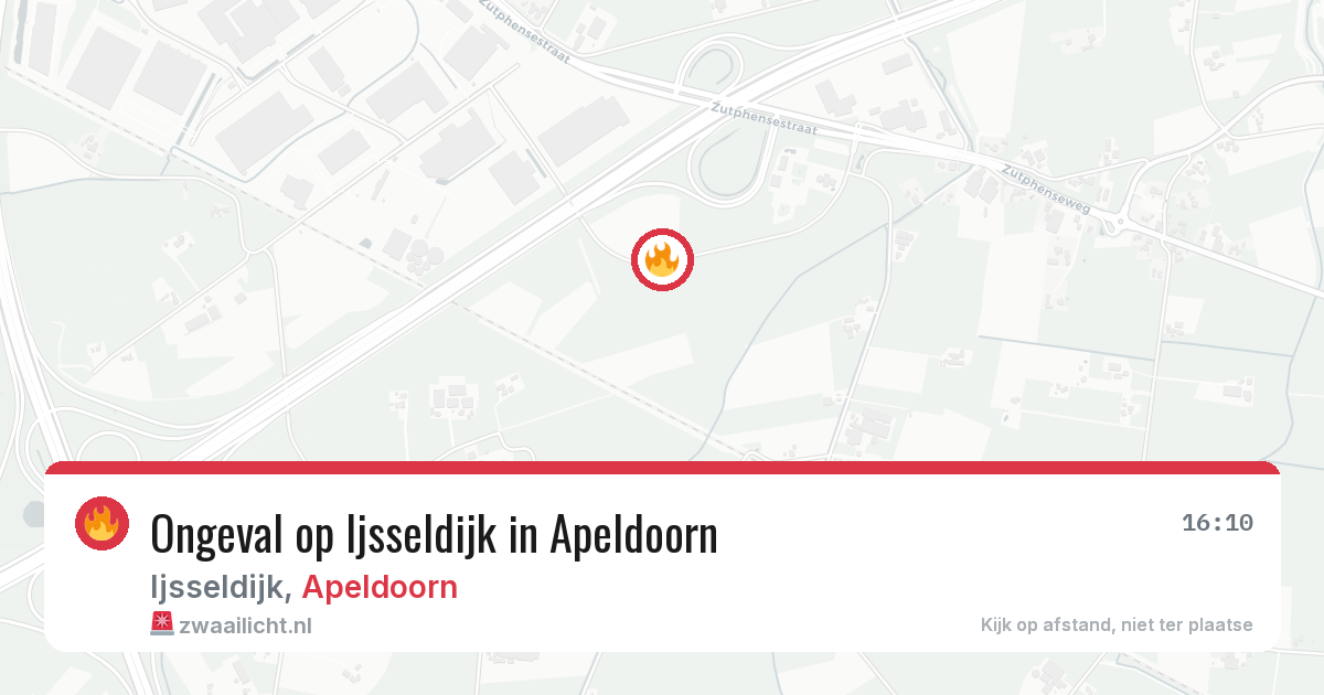 Ongeval op Ijsseldijk in Apeldoorn — 2 mrt 2026