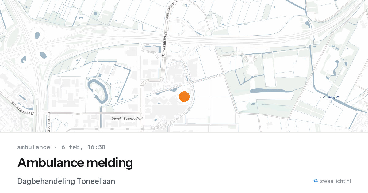 Ambulance melding — 6 feb 2026