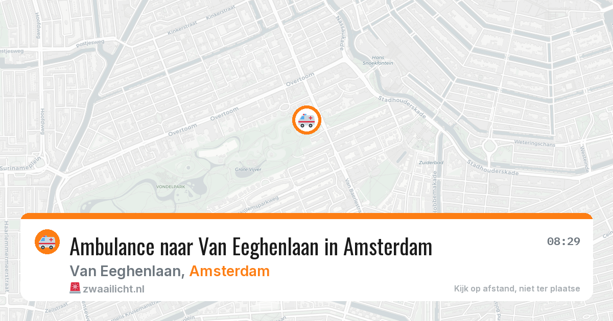 Ambulance naar Van Eeghenlaan in Amsterdam — 24 mrt 2026