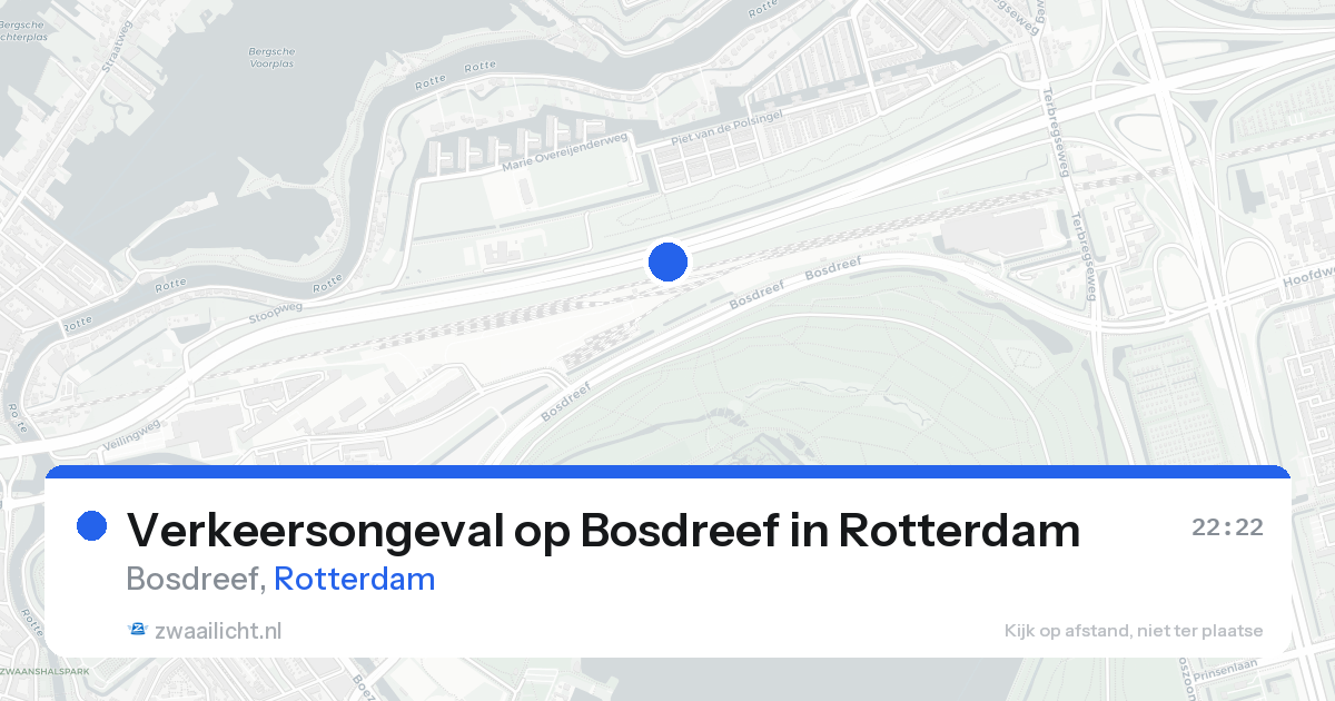 Verkeersongeval op Bosdreef in Rotterdam — 15 aug 2026