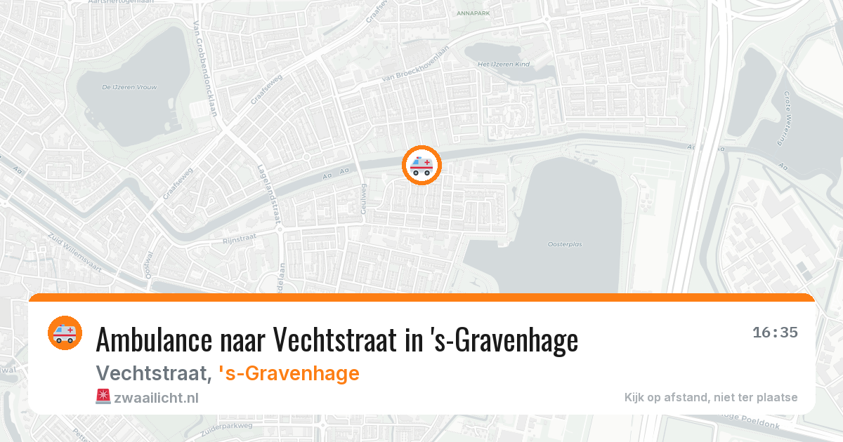 Ambulance naar Vechtstraat in 's-Gravenhage — 22 mrt 2026
