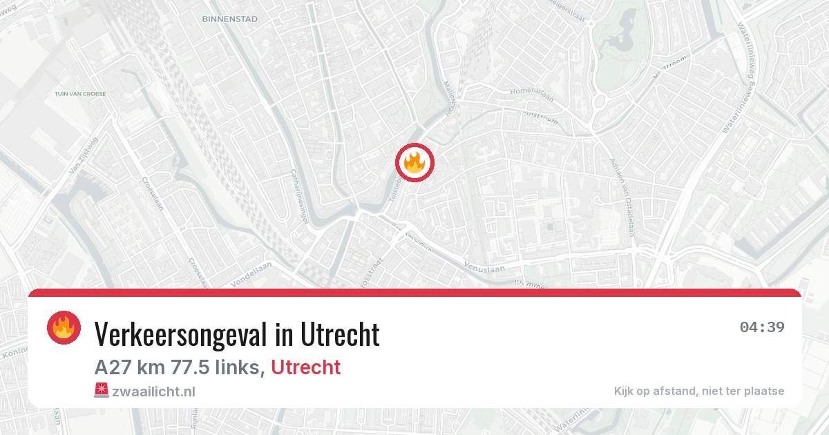 Verkeersongeval in Utrecht — 12 jul 2026