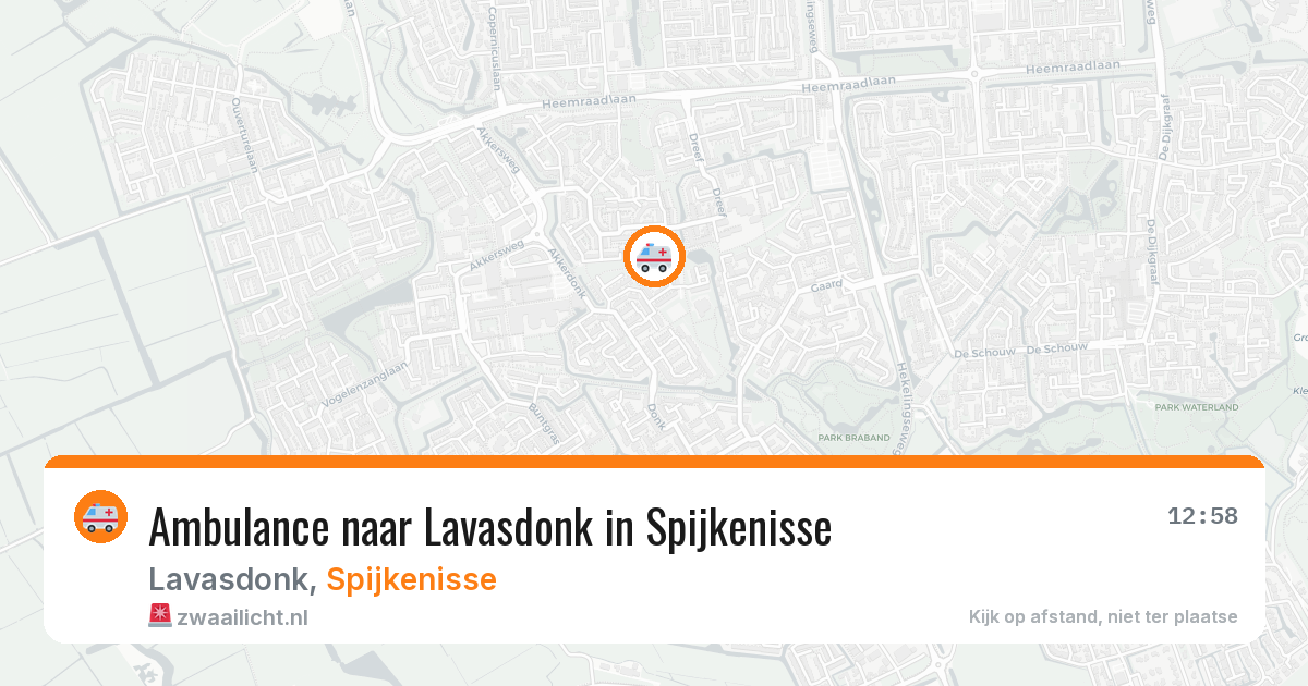 Ambulance naar Lavasdonk in Spijkenisse — 31 mrt 2026