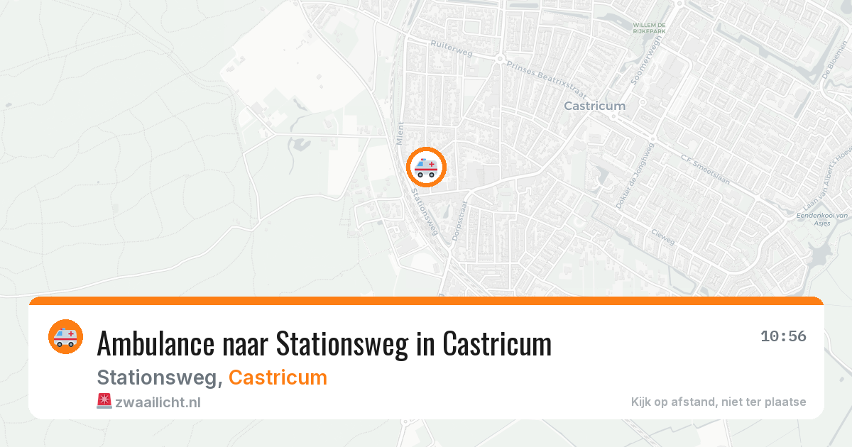 Ambulance naar Stationsweg in Castricum — 21 jun 2026