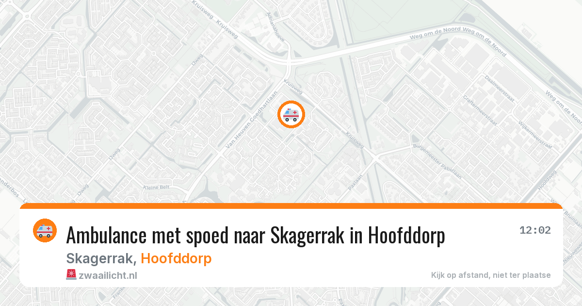 Ambulance met spoed naar Skagerrak in Hoofddorp — 10 jul 2026