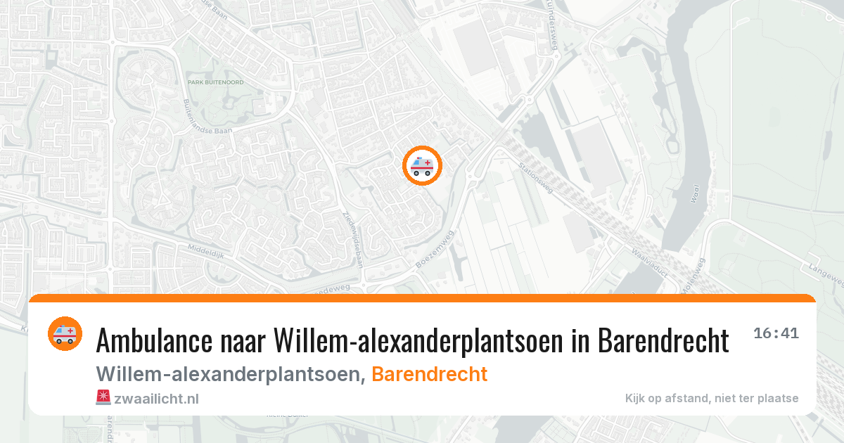 Ambulance naar Willem-alexanderplantsoen in Barendrecht — 8 feb 2026