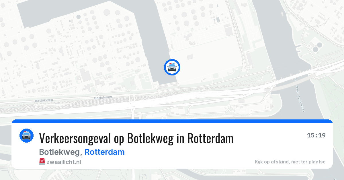 Verkeersongeval op Botlekweg in Rotterdam — 4 apr 2026