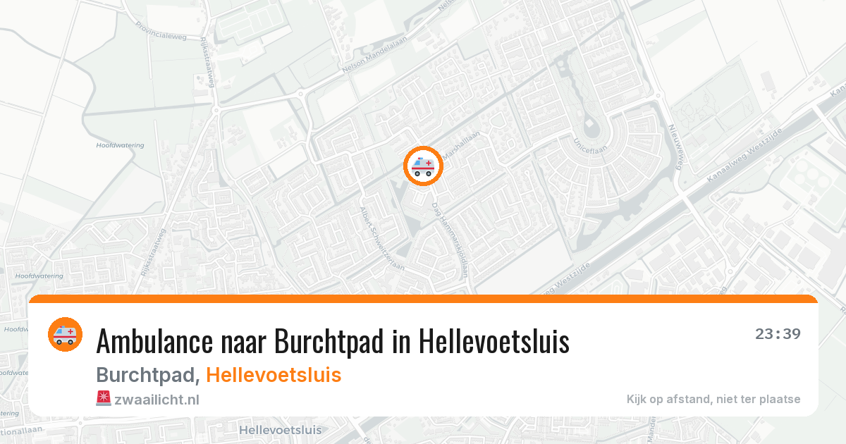 Ambulance naar Burchtpad in Hellevoetsluis — 2 apr 2026
