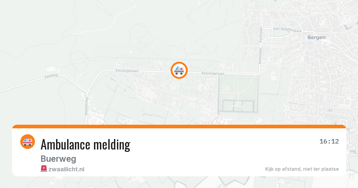 Ambulance melding — 13 jun 2026
