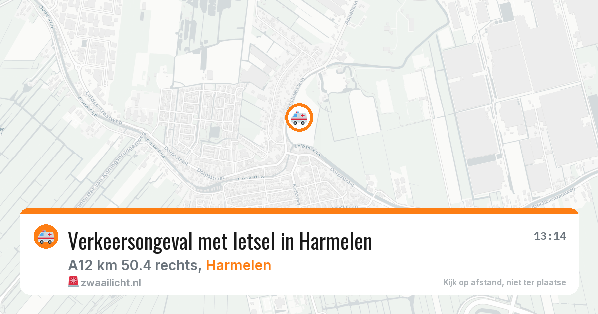 Verkeersongeval met letsel in Harmelen — 4 jul 2026