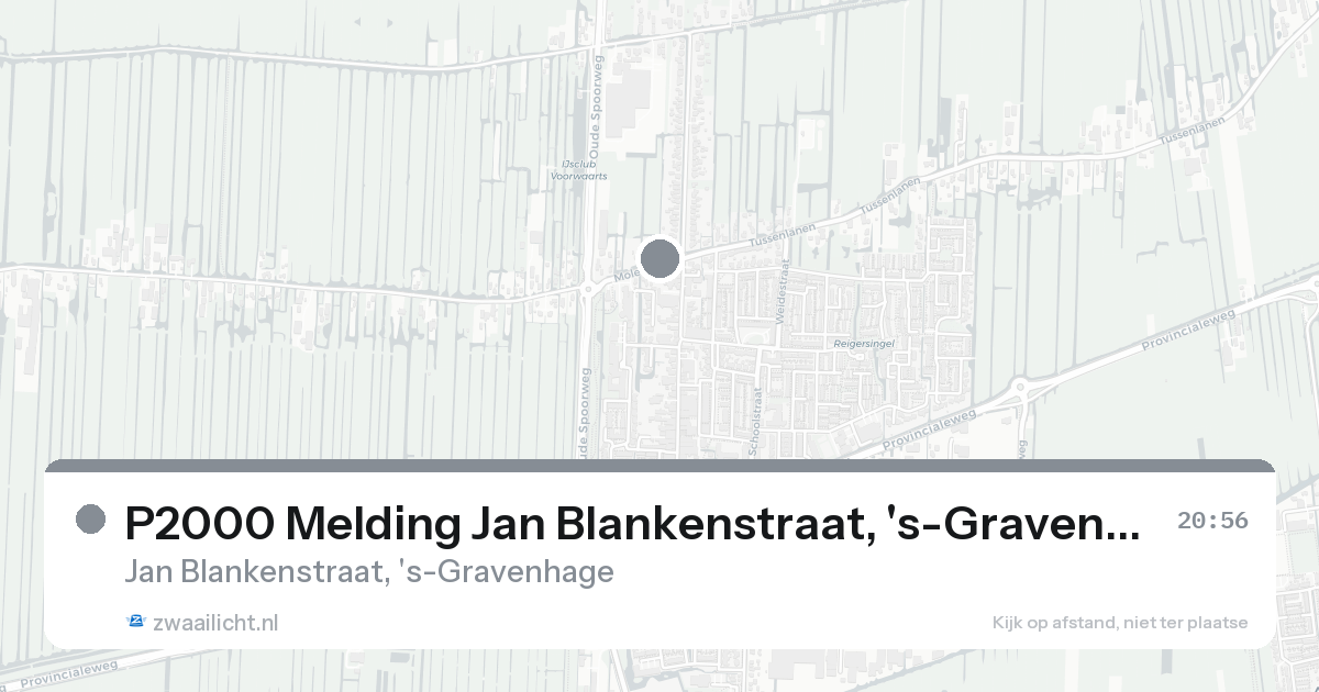 P2000 Melding Jan Blankenstraat, 's-Gravenhage — 30 jan 2026