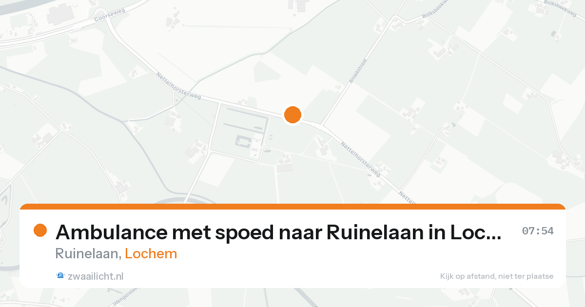Ambulance met spoed naar Ruinelaan in Lochem — 22 aug 2026