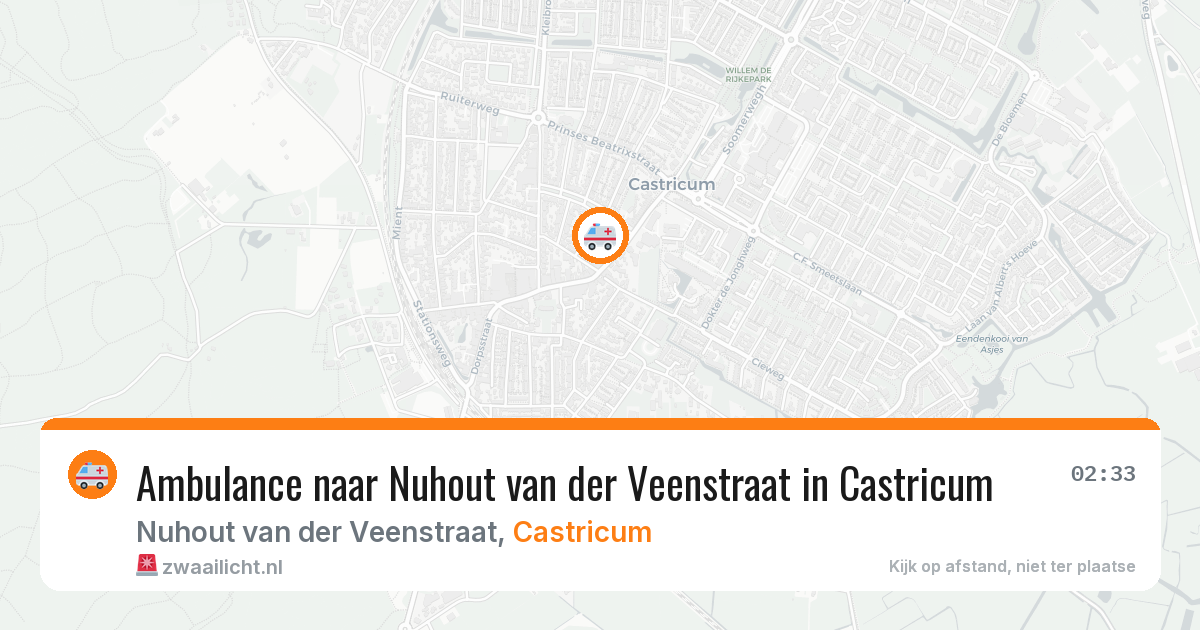 Ambulance naar Nuhout van der Veenstraat in Castricum — 6 apr 2026
