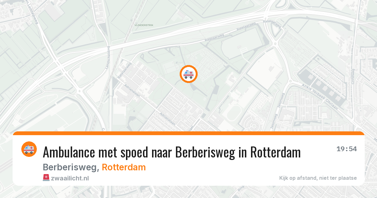 Ambulance met spoed naar Berberisweg in Rotterdam — 23 mrt 2026