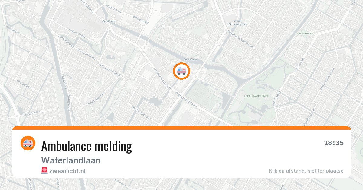 Ambulance melding — 5 mei 2026
