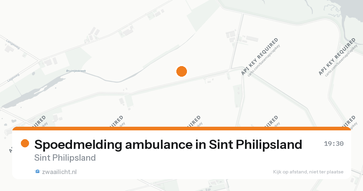 Spoedmelding ambulance in Sint Philipsland — 25 aug 2026