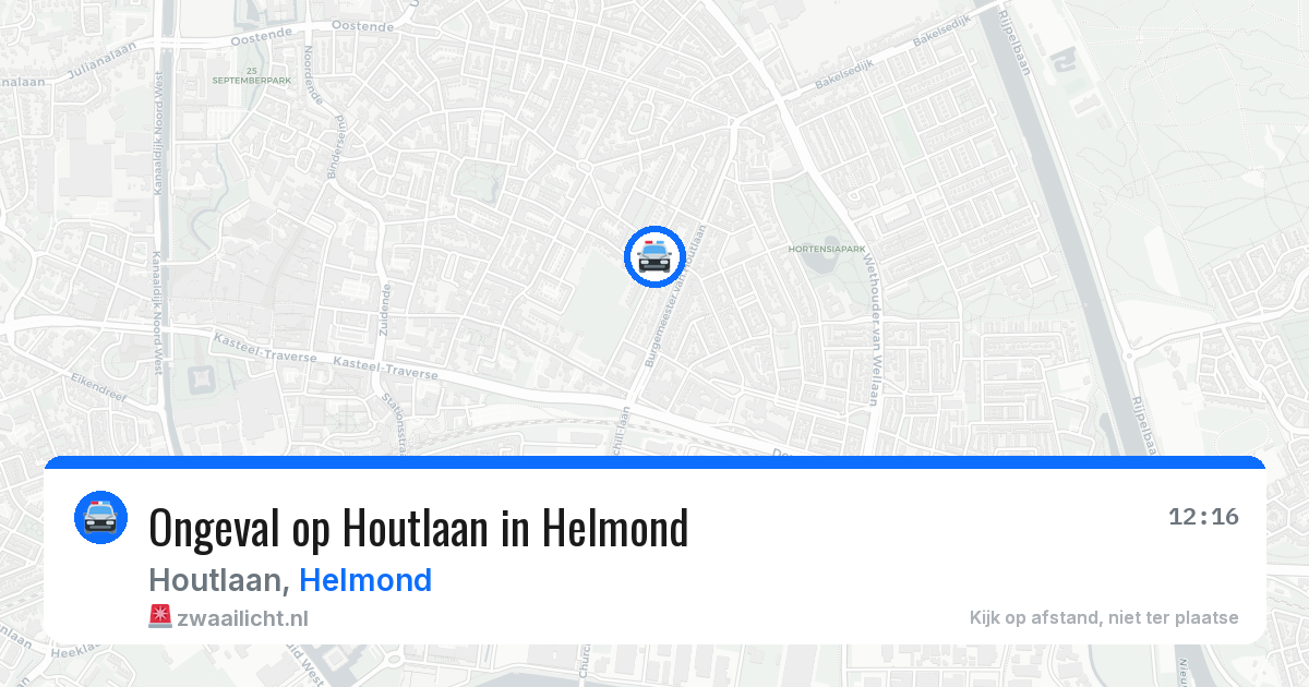 Ongeval op Houtlaan in Helmond — 24 jun 2026