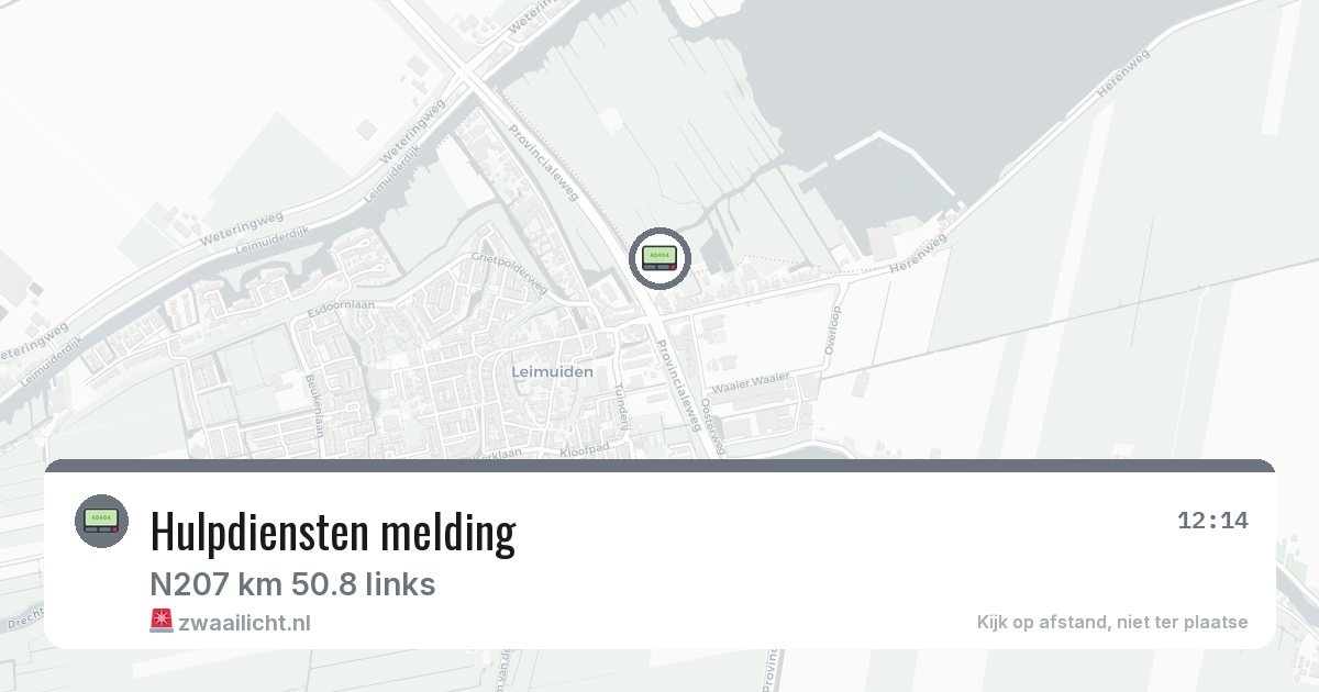 Hulpdiensten melding — 20 jun 2026 | 🚨 Zwaailicht.nl