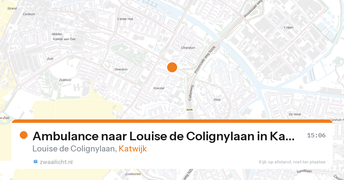 Ambulance naar Louise de Colignylaan in Katwijk — 8 jun 2026
