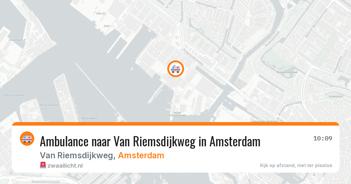 Ambulance naar Van Riemsdijkweg in Amsterdam — 8 aug 2026