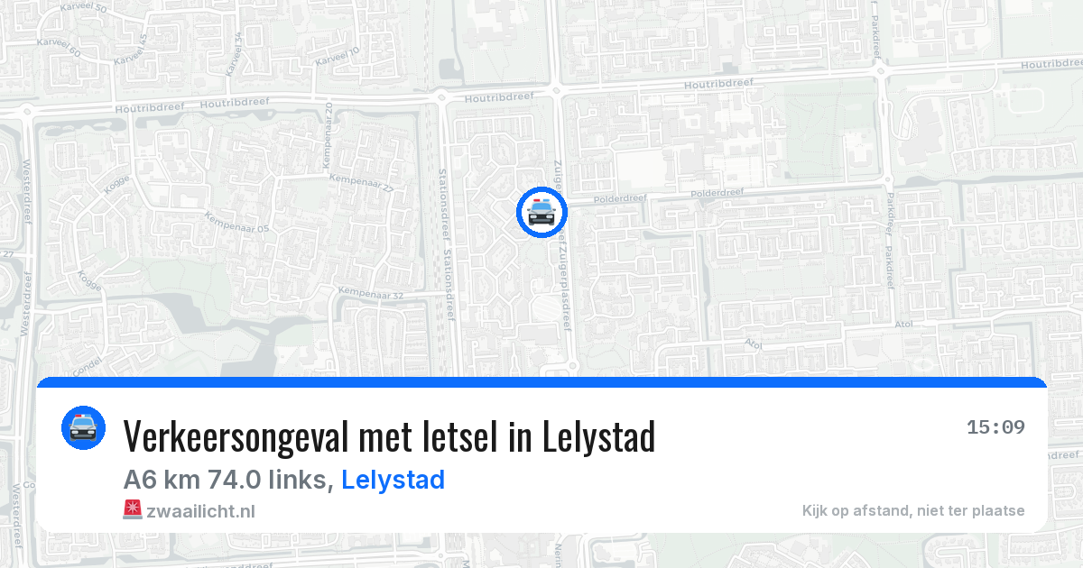 Verkeersongeval met letsel in Lelystad — 22 mei 2026