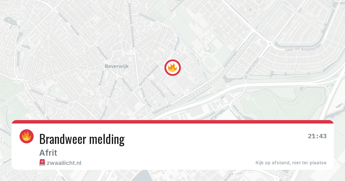 Brandweer melding — 16 jun 2026