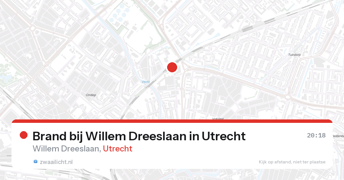 Brand bij Willem Dreeslaan in Utrecht — 28 aug 2026