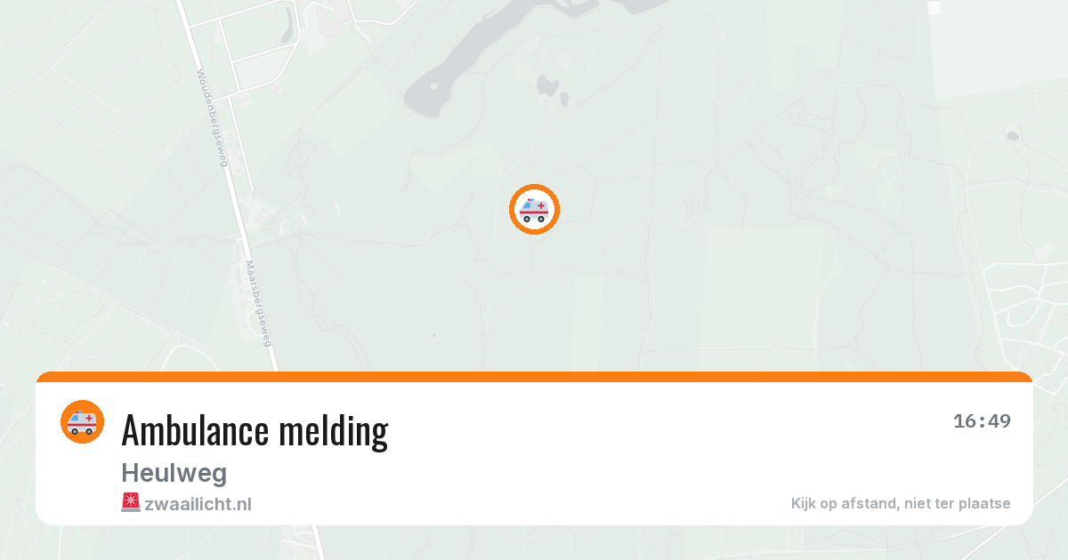 Ambulance melding — 6 apr 2026