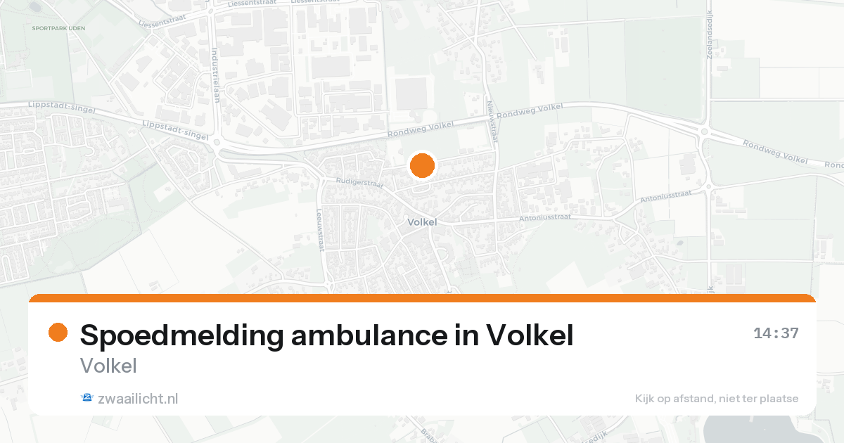Spoedmelding ambulance in Volkel — 7 feb 2026