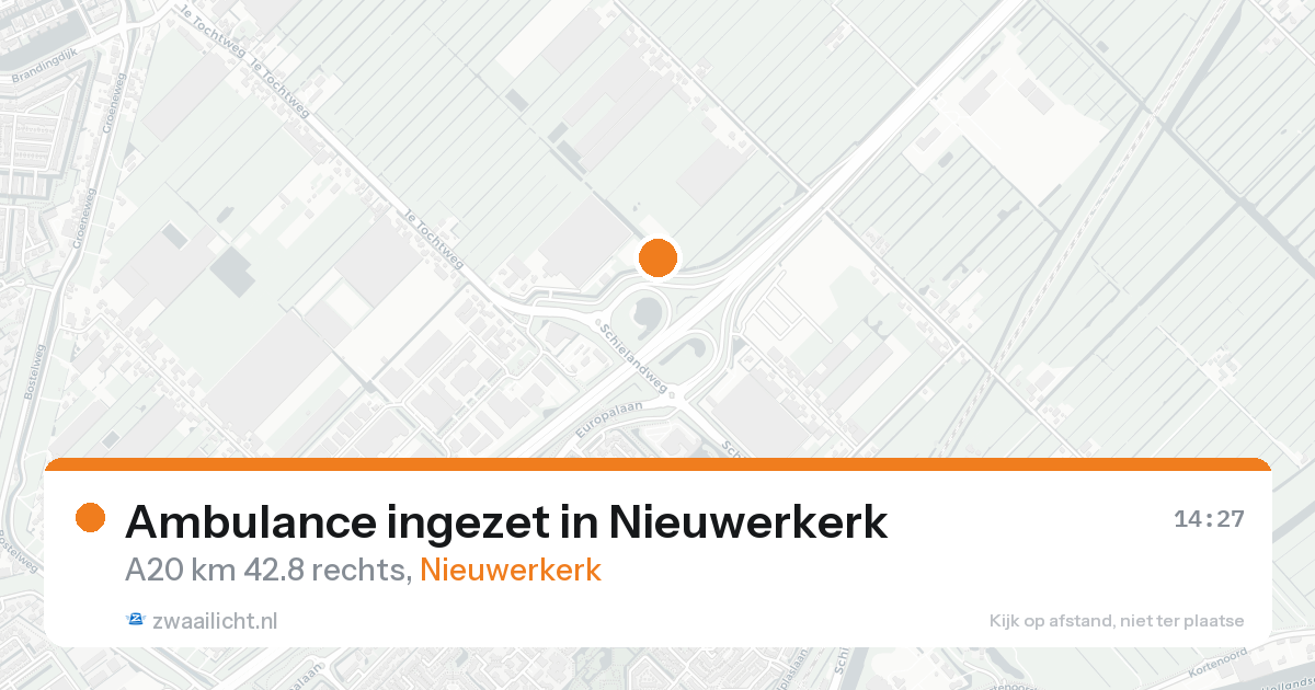 Ambulance ingezet in Nieuwerkerk — 22 aug 2026