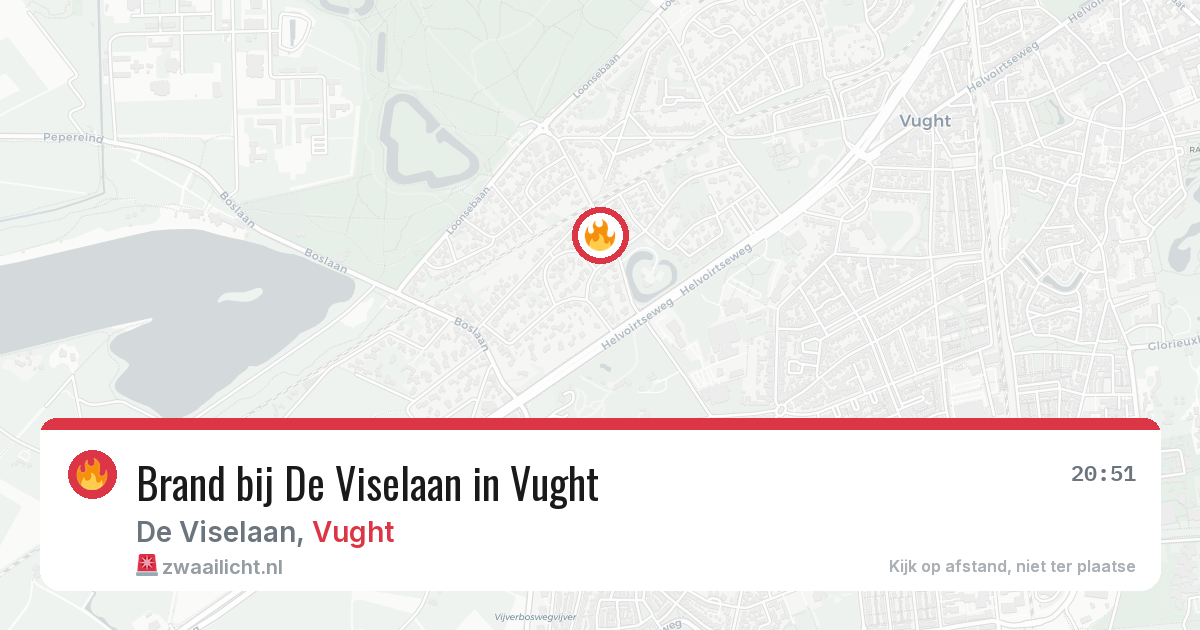 Brand bij De Viselaan in Vught — 3 jun 2026
