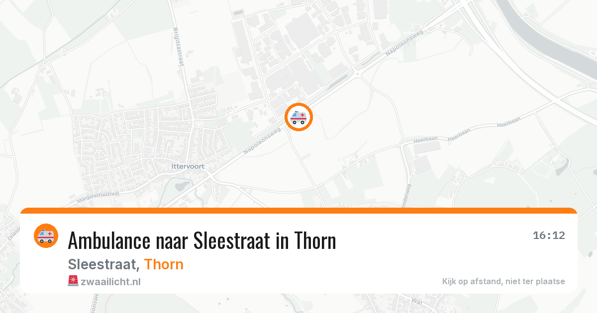 Ambulance naar Sleestraat in Thorn — 17 jun 2026
