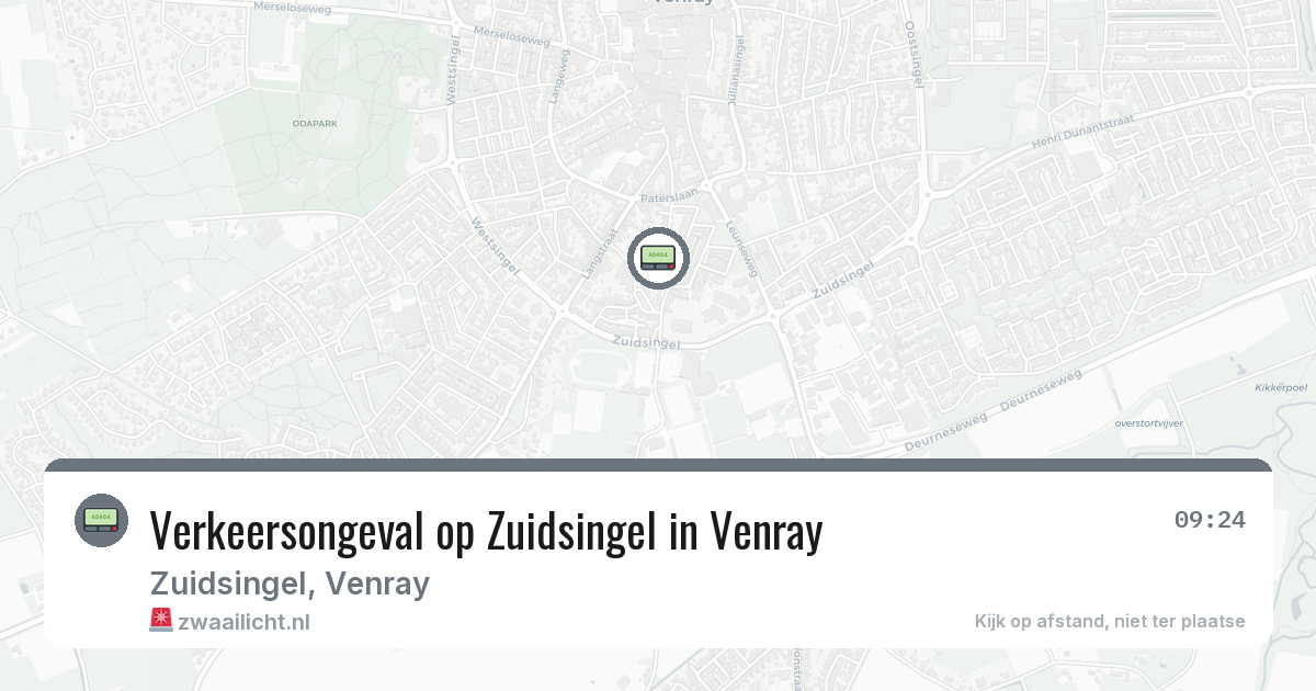 Verkeersongeval op Zuidsingel in Venray — 27 mei 2026