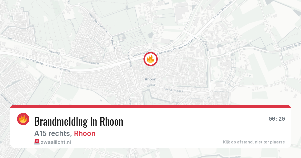 Brandmelding in Rhoon — 3 jul 2026