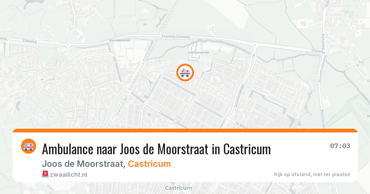Ambulance naar Joos de Moorstraat in Castricum — 11 jun 2026