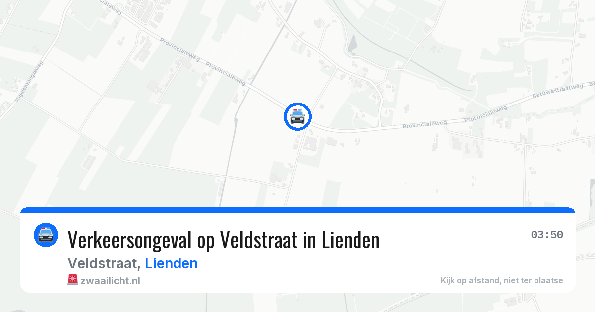 Verkeersongeval op Veldstraat in Lienden — 24 mei 2026
