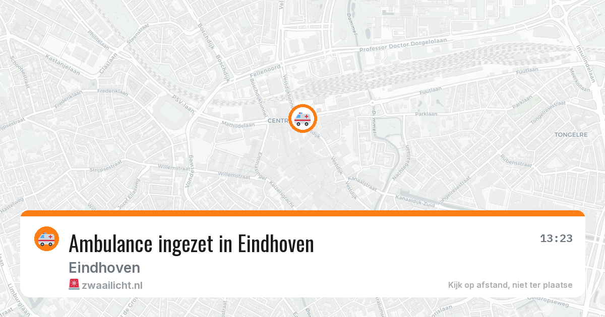 Ambulance ingezet in Eindhoven — 21 jun 2026