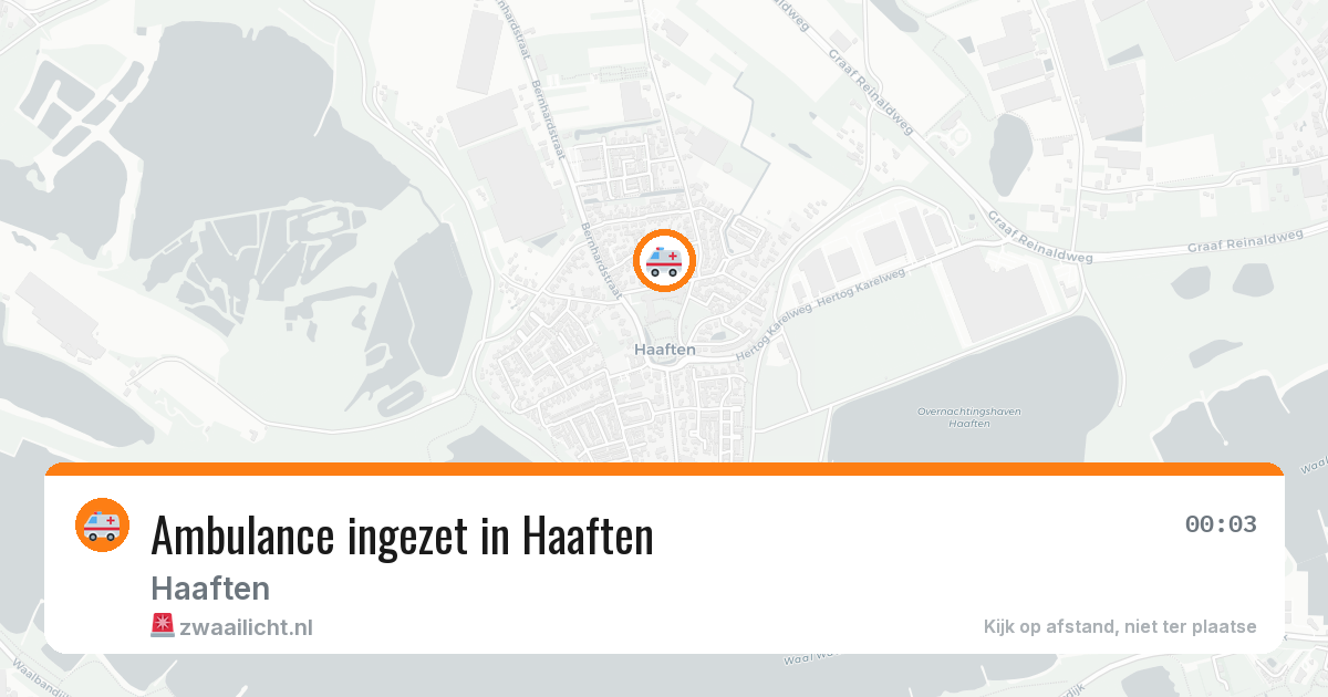 Ambulance ingezet in Haaften — 7 mei 2026