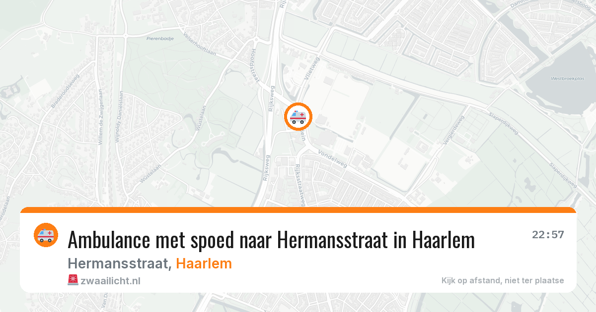Ambulance met spoed naar Hermansstraat in Haarlem — 9 jun 2026