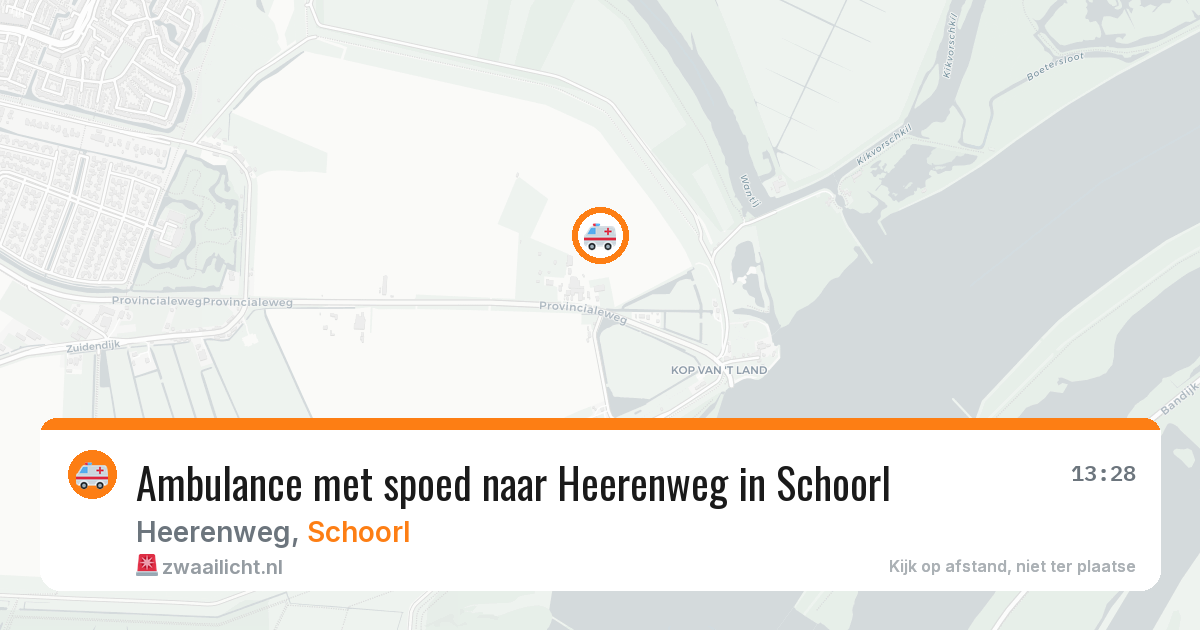 Ambulance met spoed naar Heerenweg in Schoorl — 24 jun 2026
